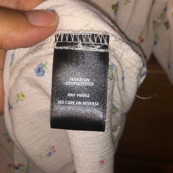 364. Torrid bees and flowers Gauze Blouson Half Sleeve top size 1 (1X) - Picture 9 of 10